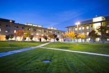 uc merced campus at night